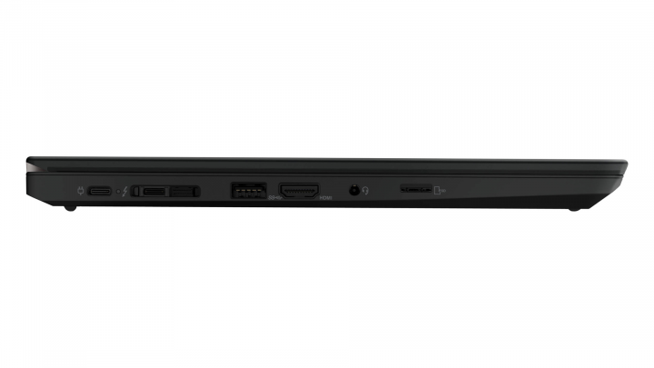 Laptop Lenovo ThinkPad T14 AMD G1 czarny czarny widok lewej strony
