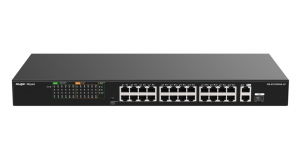 Switch Ruijie Reyee RG-ES126FGS-LP 24-port 100Mbps PoE+ 180W 1x1Gb Base-T 1x1Gb Combo