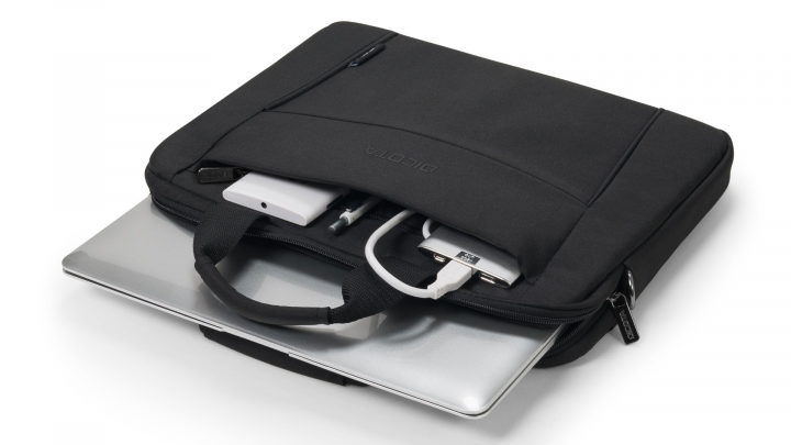 Torba do laptopa DICOTA Eco Slim Case BASE 125 D31300-RPET czarna - otwarta