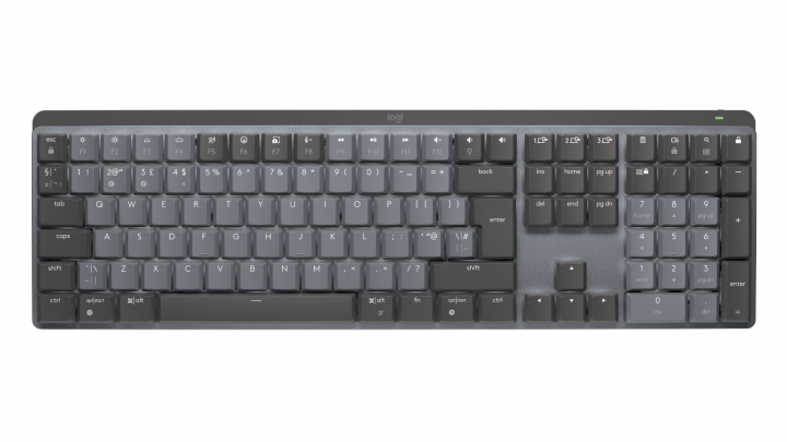 Klawiatura bezprzewodowa Logitech MX Mechanical Tactile Quiet grafitowa 920-010756