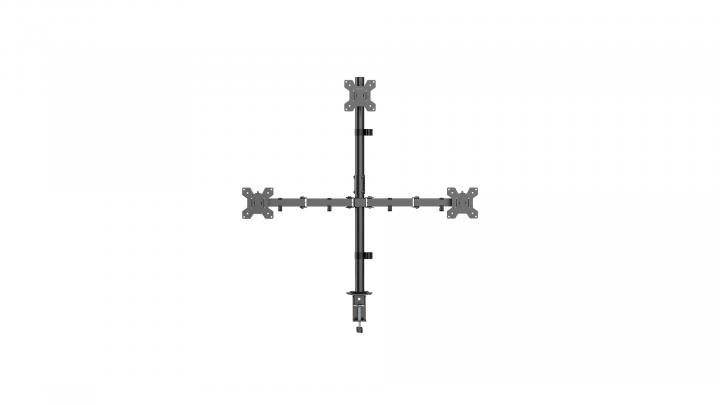 Uchwyt biurkowy na 3 monitory LogiLink 17-32" 10KG 75x75-100x100 BP0218