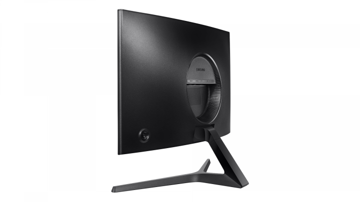 Monitor Samsung LC24RG50FZRXEN 24" Curved FHD 144Hz - widok z tyłu lewej strony