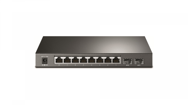 Switch TP-Link T1500G-10PS(TL-SG2210P) - widok portów