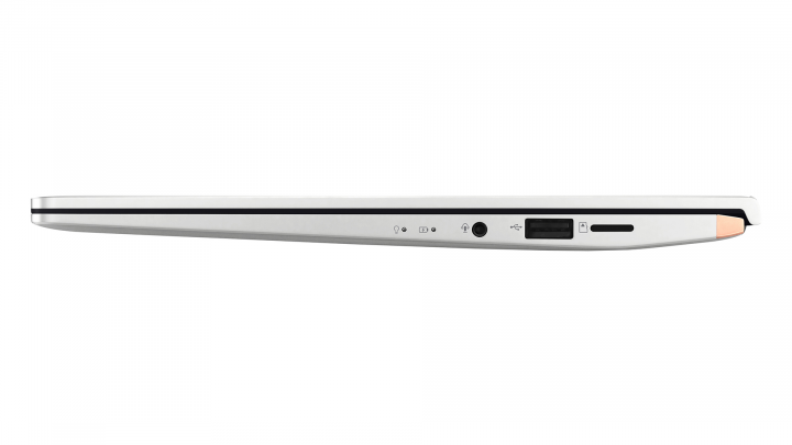 Laptop Asus Zenbook UM433 Icicle Silver - widok prawej strony