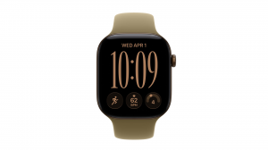 Smartwatch Apple Watch Series 12 GPS + Cellular koperta 46 mm z aluminium w kolorze ciemnego brązu, pasek sportowy w kolorze oliwkowym - rozmiar M/L - MJGE4MP/A