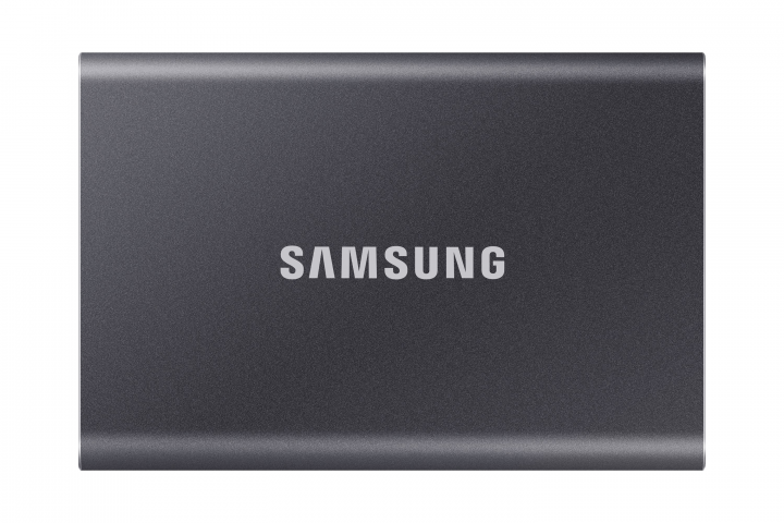 Dysk zewnętrzny SSD Samsung T7 USB 3.2 Szary - widok frontu