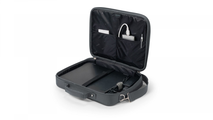 Torba do laptopa DICOTA Multi BASE 173 D30915 szara - otwarta