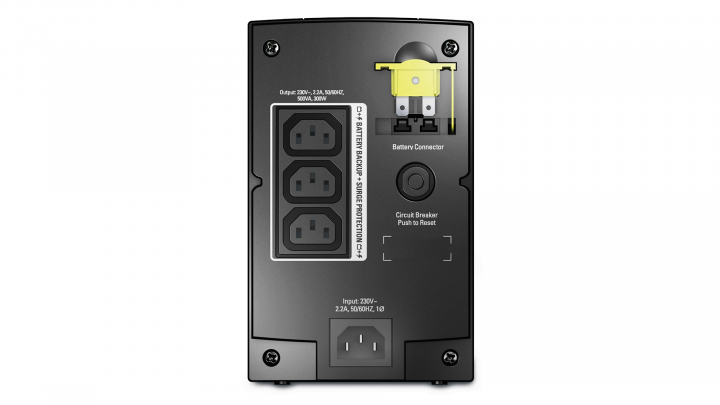 UPS APC BX500CI 500VA - widok z tyłu