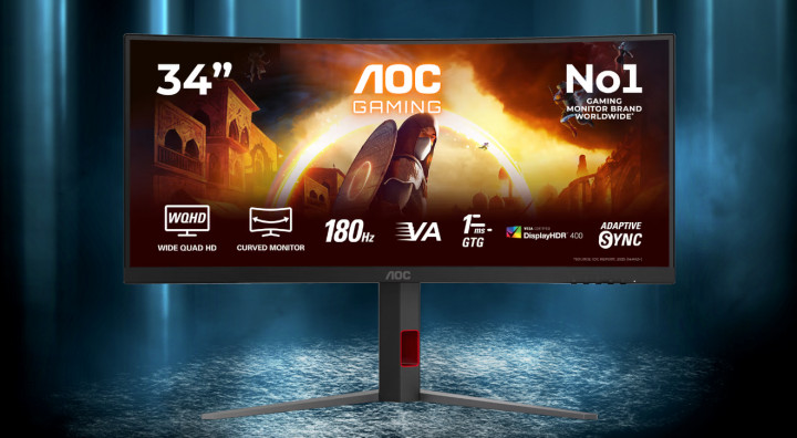 Monitor AOC CU34G4CA front