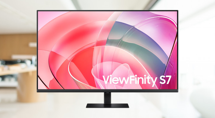 Monitor Samsung ViewFinity S7 LS37D700EAUXEN front