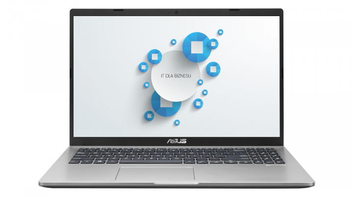Laptop Asus VivoBook X509FA NoOS srebrny - widok frontu