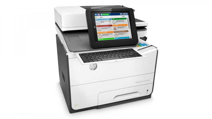 HP PageWide Enterprise Flow 586z - G1W41A - widok frontu lewej strony