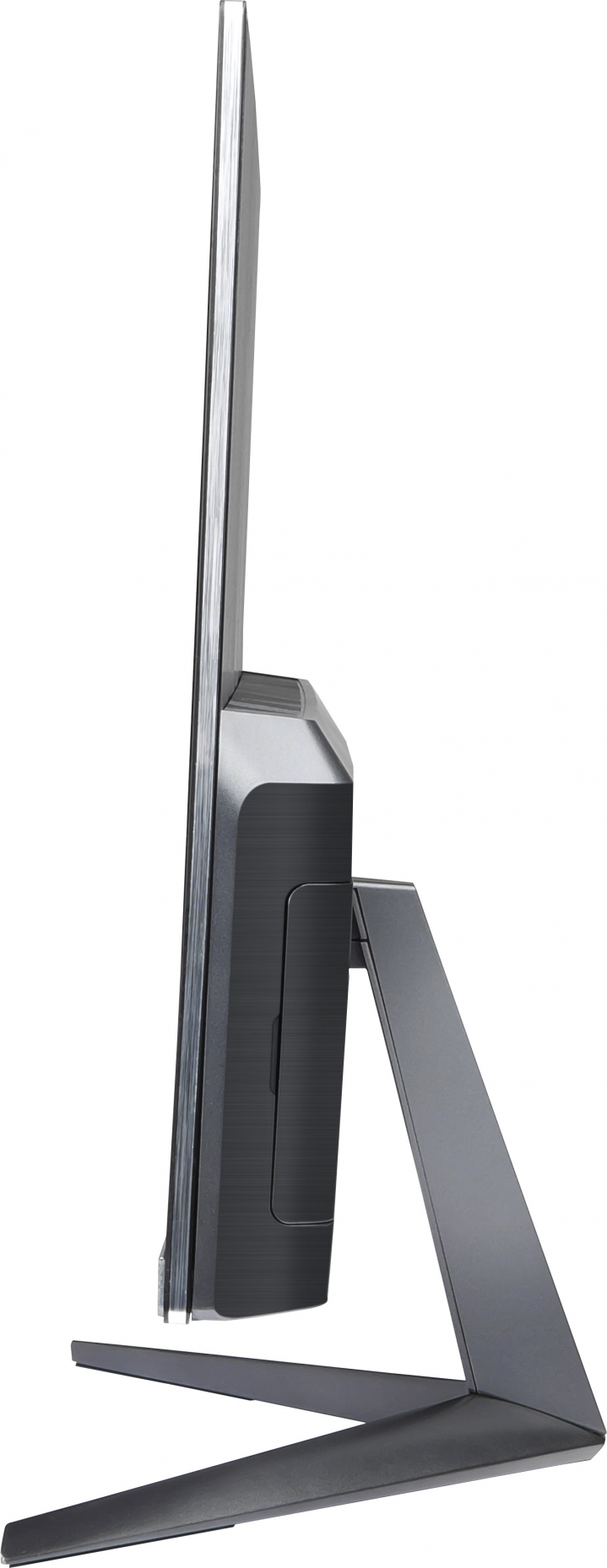 Komputer AiO MSI PRO 24X 7M srebrny - widok prawej strony