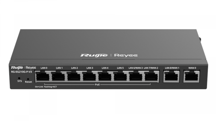 Router Ruijie Reyee RG-EG210G-P-V3 10-port GE PoE+ 110W