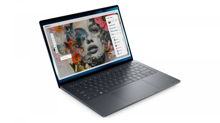 Mobilna stacja robocza Dell Pro Precision 7 14 W11Pro copilot+ PC czarny prawa strona