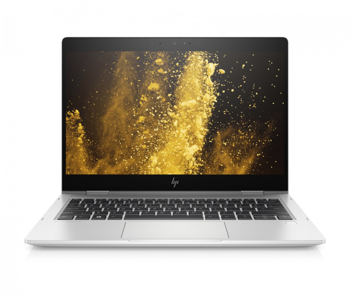 Laptop HP Elitebook x360 830 G6 srebrny - widok frontu