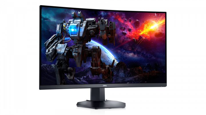 Monitor Dell Curved Gaming S3222DGM 210-AZZH - widok frontu lewej strony