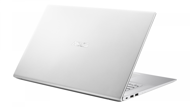 Laptop Asus VivoBook M712DA srebrny - widok klapy lewej strony