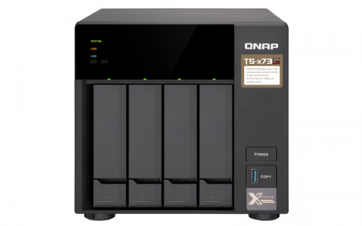 Serwer NAS QNAP TS-473-8G - widok frontu