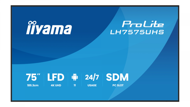 Monitor wielkoformatowy iiyama LH7575UHS-B2AG