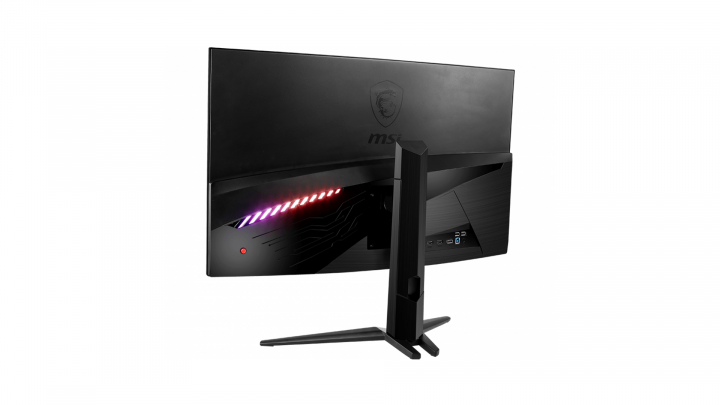 Monitor MSI Optix G321CQR - widok z tyłu lewej strony