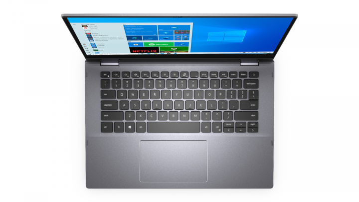 Laptop 2w1 Dell Inspiron 5406 W10H - przód widok z góry
