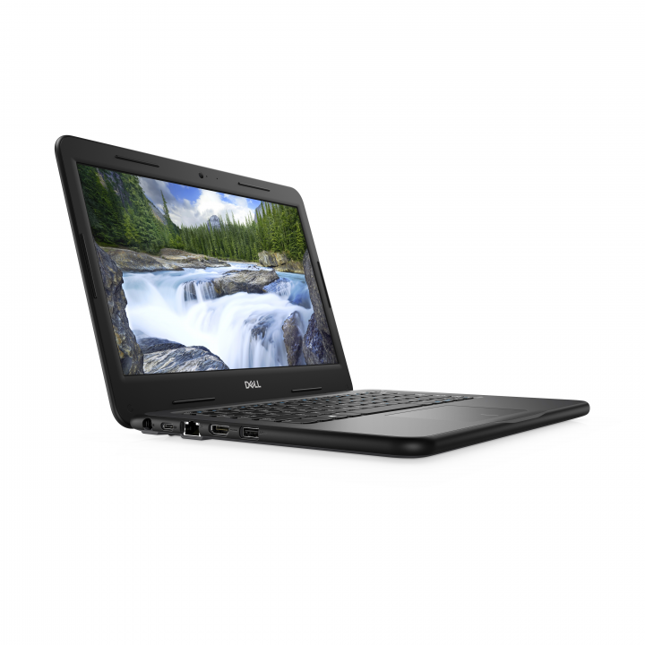 Laptop Dell Latitude 3310 czarny - widok frontu lewej strony