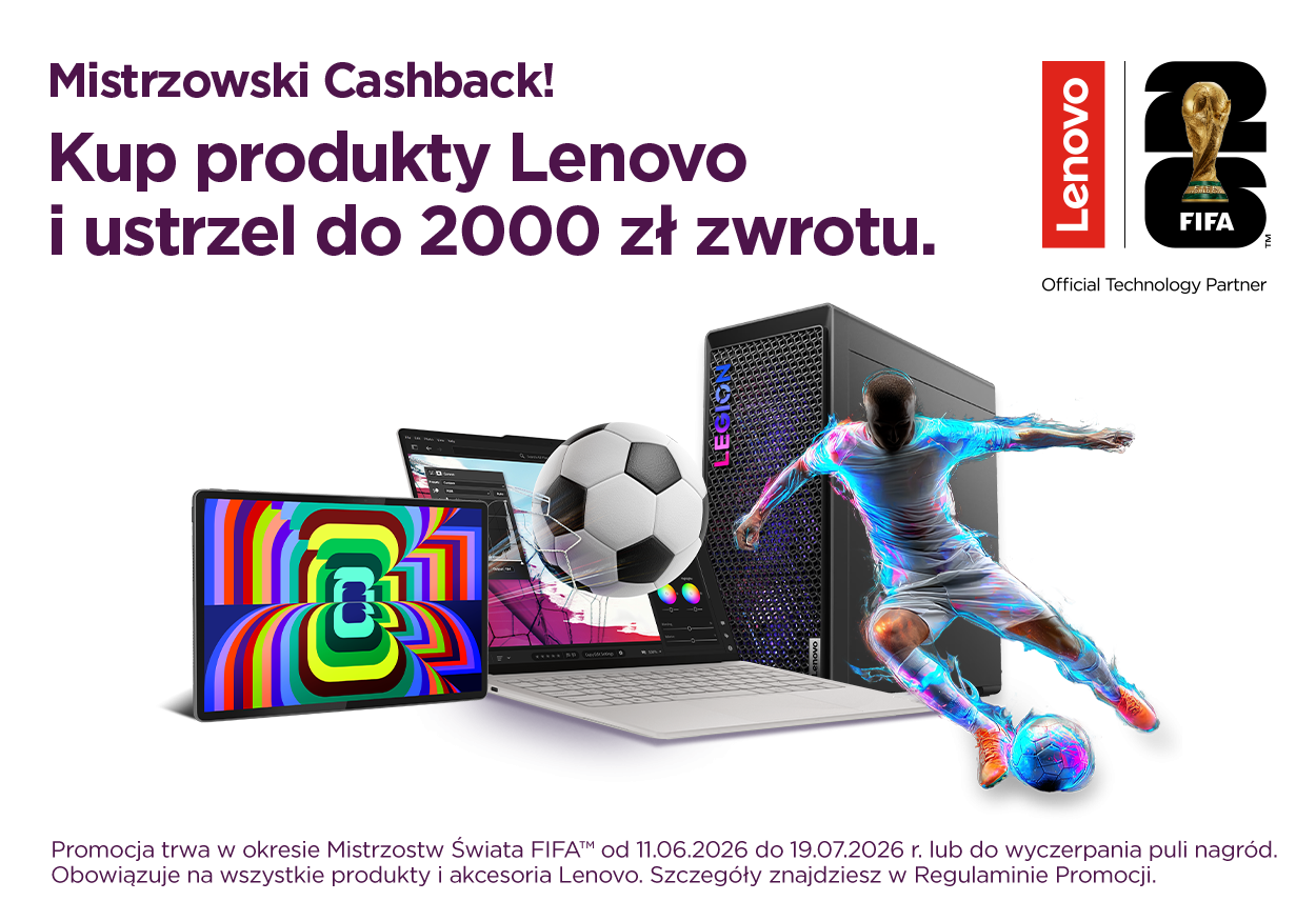 Mistrzowski Cashback! Kup produkty Lenovo i ustrzel do 2000 zł zwrotu. - header warstwa do listingu