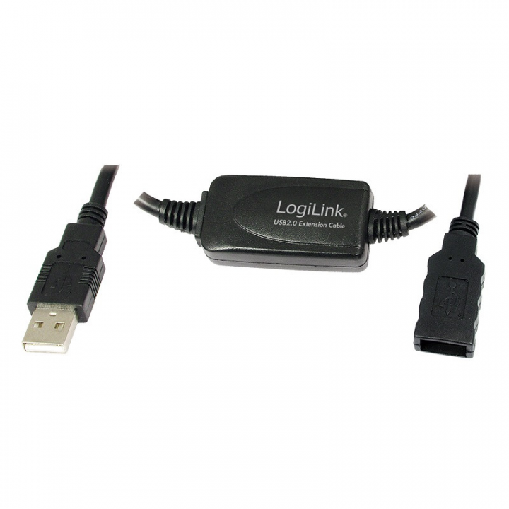 Przedłużacz aktywny LogiLink USB 2.0 10,0m UA0143 - widok frontu v2