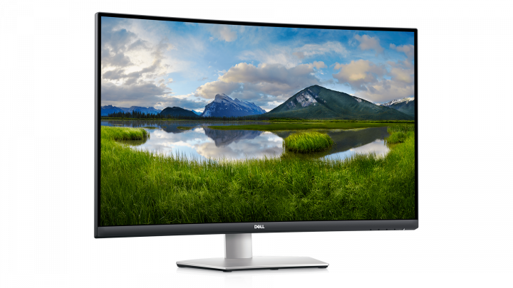 Monitor Dell Curved S3221QS 210-AXLH - widok frontu lewej strony