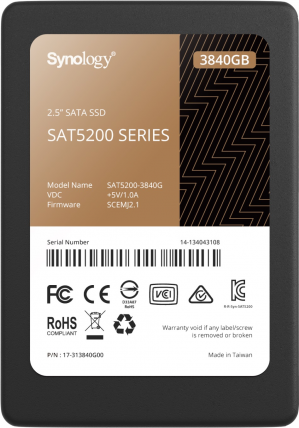 Dysk SSD Synology 3840GB SAT5200-3840G 2,5