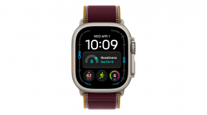 Smartwatch Apple Watch Ultra 4 GPS + Cellular, koperta 49 mm z tytanu w kolorze naturalnym, opaska Trail w kolorze burgund - rozmiar S/M - MJC34QP/A
