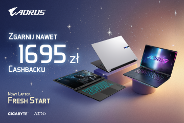 Gigabyte AORUS - Zgarnij nawet 1695 zł Cashbacku - Nowy Laptop. Fresh Start 8
