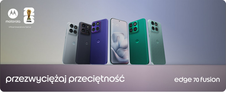 Smartfon Motorola edge 70 Fusion 5200 mAh fioletowy