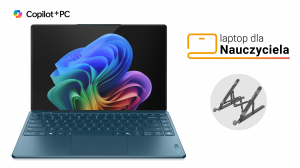 Laptop dla Nauczyciela Lenovo Yoga Slim 9 14ILL10 83CX001PPB Ultra 7 258V Touch 14" 4K WQUXGA OLED 120Hz HDR 32GB 1000SSD W11