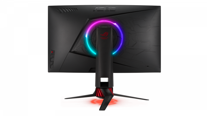 Monitor Asus XG27WQ czarny - widok z tyłu