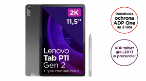 Tablet Lenovo Tab P11 G2 ZABG0240PL G99 11,5" 2K 6GB 128GB 4G LTE And12L + rysik Precison Pen 2
