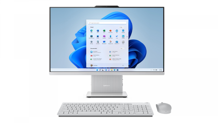 Komputer AiO Lenovo IdeaCentre Gen 11 27ILL11 W11 Gloud Grey (zestaw klawiatura + mysz)