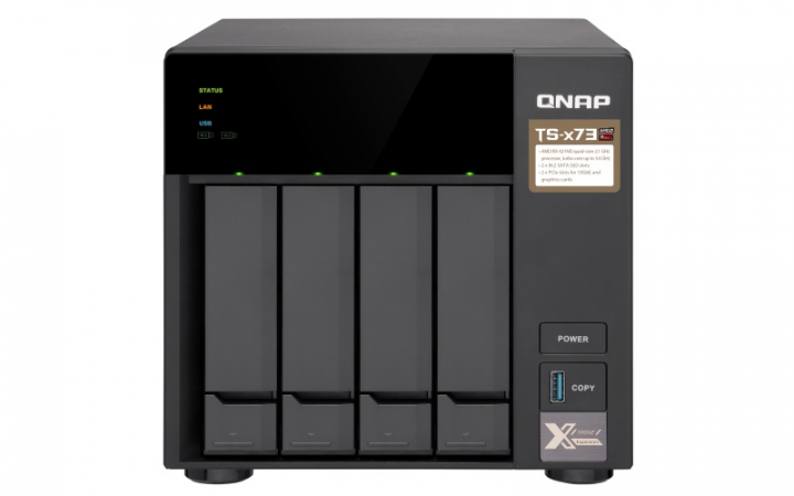 Serwer NAS QNAP TS-473-4G - widok frontu