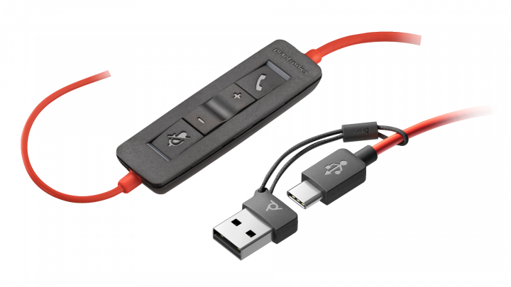 Słuchawki przewodowe Poly Blackwire C3220 USB-C 3