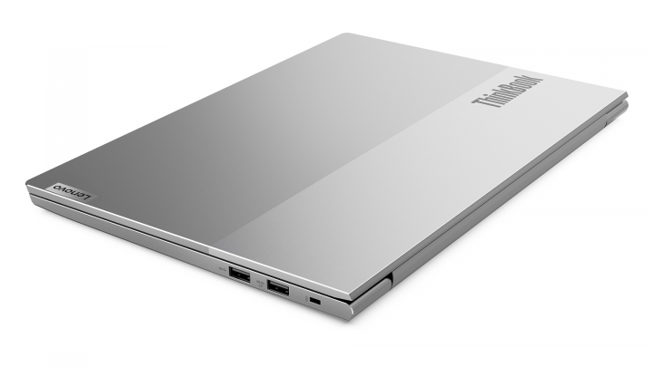Laptop Lenovo ThinkBook 13s G2 szary - widok klapy prawej strony