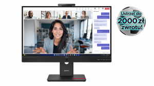 Monitor Lenovo ThinkVision T27QD-4v 64B8UAT1EU 27" QHD IPS Hdmi DP Usb-C 100W RJ45 Camera AI