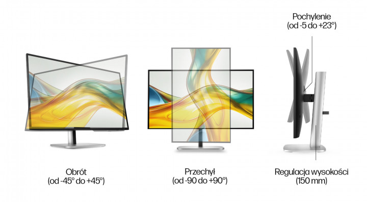 Monitor HP S5 Pro 9D9S0UT ergonomia