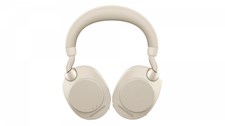 Zestaw słuchawkowy Jabra Evolve 2 85 UC Stereo Stand Beige - widok z góry