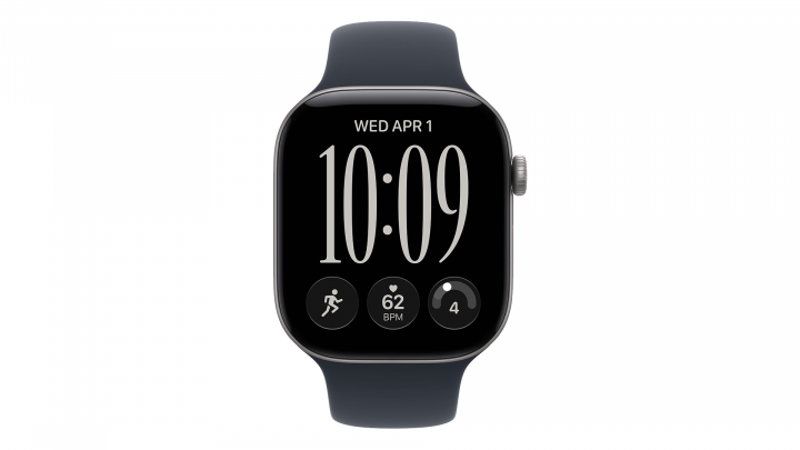  Apple Watch Series 12 GPS + Cellular koperta 46 mm z aluminium w kolorze gwiezdnej szarości, pasek sportowy w kolorze niebieski 1