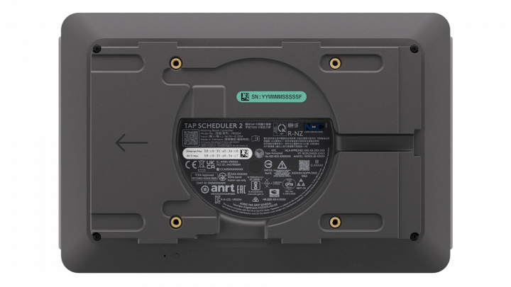 Tablet do rezerwacji sal Logitech Tap Scheduler 2 Grafitowy - 952-000295 v3