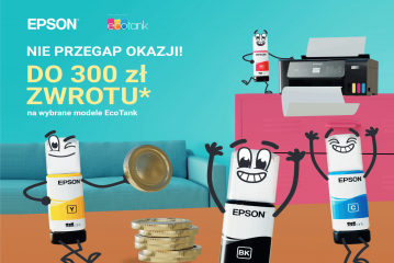 Kup wybraną drukarkę EcoTank w terminie i otrzymaj zwrot do 300 zł! aktualność