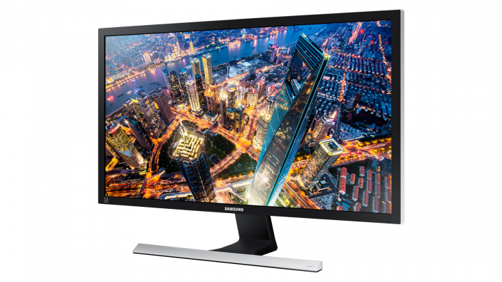 Monitor Samsung LU28E570DSLEN - widok frontu prawej strony