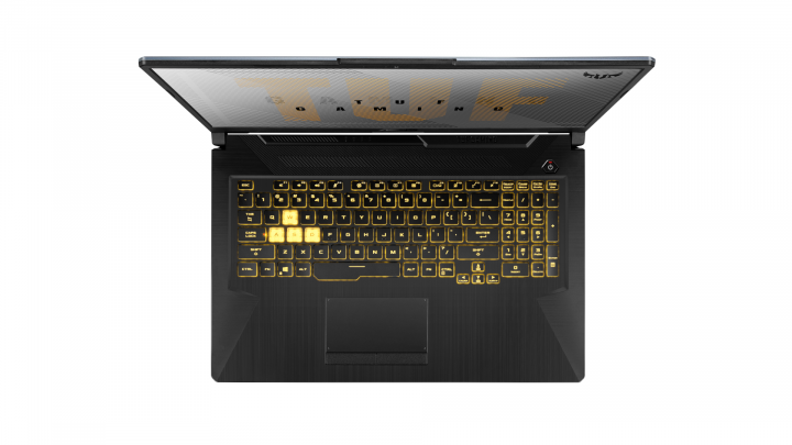 Laptop Asus TUF Gaming F17 FX706LI-H7114T - widok klawiatury