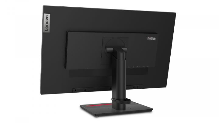Monitor Lenovo ThinkVision T27h-2L 62B1GAT2EU - widok z tyłu lewej strony
